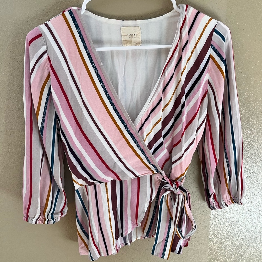 Striped Women’s Blouse Size S